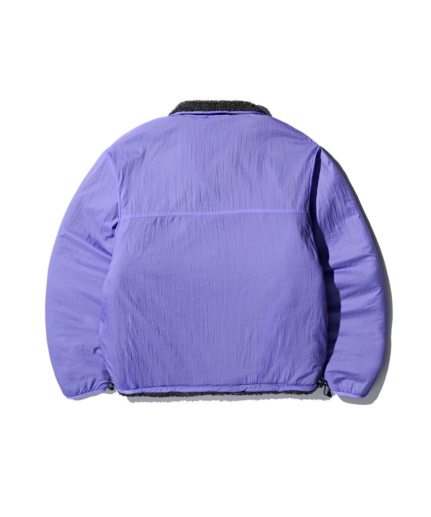MADDEN Sherpa Reversible Pullover Jacket Charcoal
