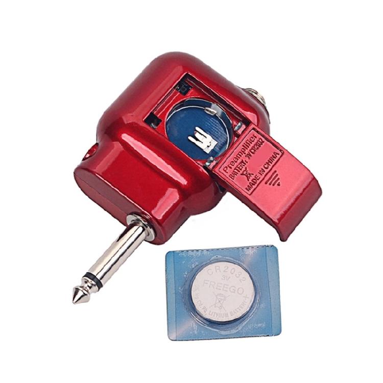 Маленький предусилитель Preamp с разъемом 6,35 мм и регуляторами громкости, эквалайзера низких и высоких частот, гитарный предусилитель, часть музыкального инструмента