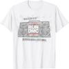 Официальная футболка Run DMC с записью живого выступления 1984 года