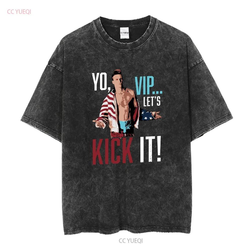 Vanilla Ice 90's Hip Hop Rapper Yo VIP Let's Kick It Men's T Shirt Concert Merch Long or Short Sleeves Vintage Washed Graphic
