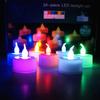 6 Piece Set Candles LED Candle Light Color Battery Powered Flameless Cup Simulation Wedding Birthday Party Home Lighting Lights