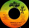 7inch Record ELEPHANT MAN - What It Not MAS193 Massive B US Reggae, Ska & Dub Used