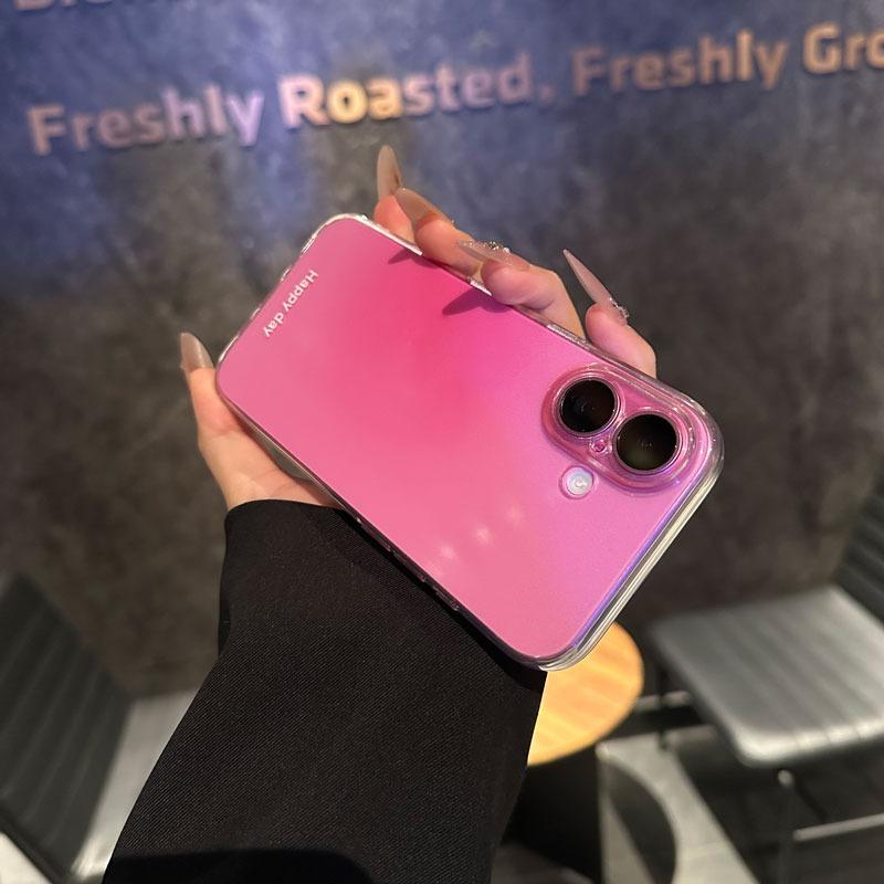 Soft Silicone Ultrathin Gradient Transparent Phone Case For iPhone 11 12 13 14 15 16 Pro Max Shockproof Bumper Back Cases Cover