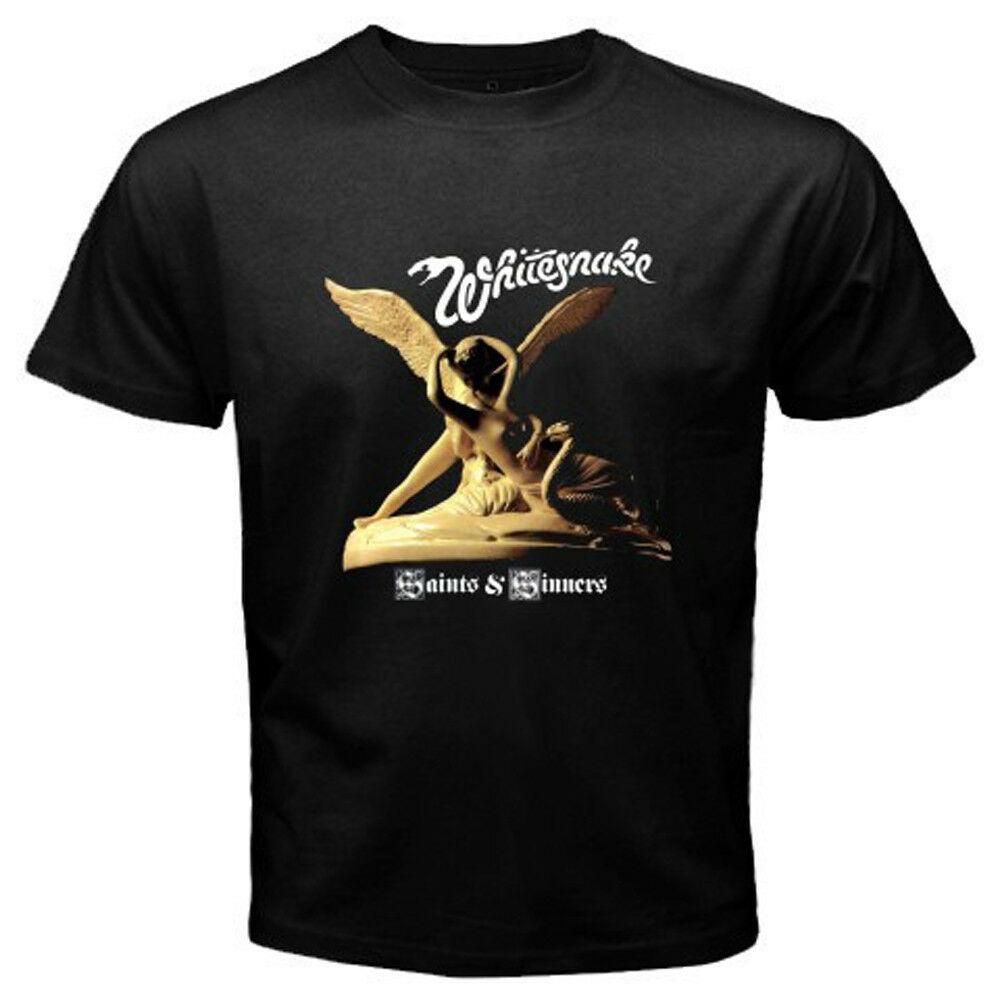 Черная футболка унисекс Whitesnake Saints And Sinners Rock Band