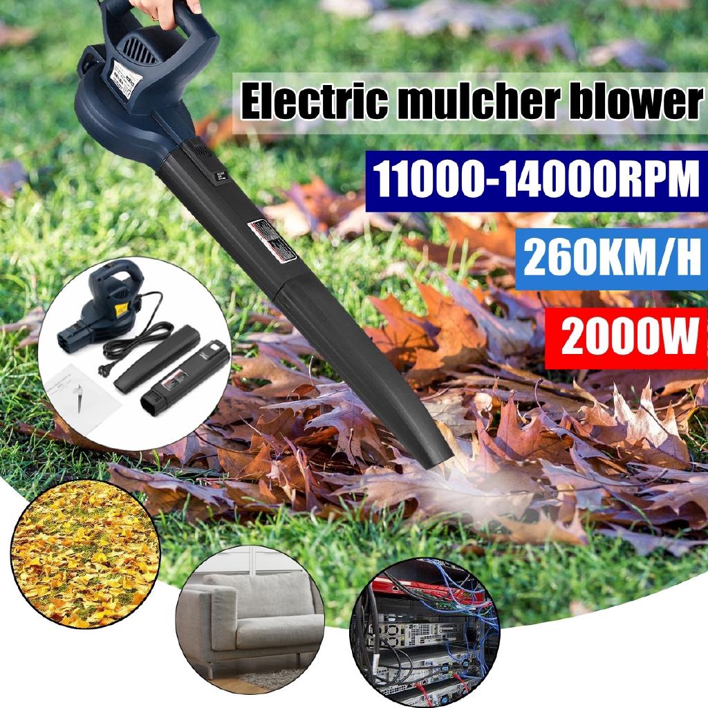 2000w 11000-14000 об/мин 260 км/час портативный электрический вентилятор воздуходувка для пыли