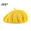 Soft Wool Blend Beret Women Hat, Elegant Classic Solid Color Winter Stylish Gift for Her Cap, Breathable Headwear Ladies Chic Vintage Style Cap