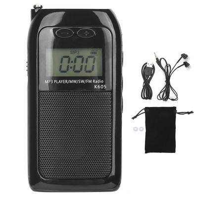 K‑605 Мини MP3-плеер FMSWMW Радиоприемник с цифровой настройкой ЖК-дисплей с наушниками