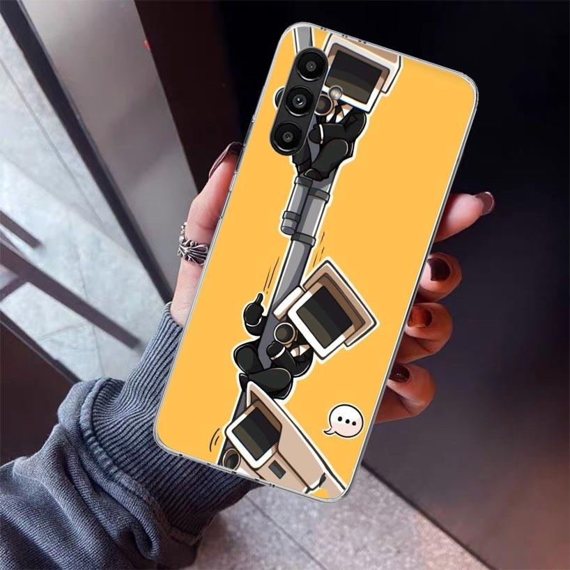 S-Skibidi Toilet Mobile Cell Phone Case For Samsung Galaxy A17 A57 A37 A16 A26 A36 A56 A15 A25 A35 A55 A14 A13 A54 A53 A34 A24 A