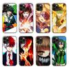 D-43 My Hero Academia Black Sofe Case for iPhone 16 15 Plus 14 13 Mini 12 11 Pro 8 6 6S SE 5 XR XS Max Realme C30 C33 C32 9I VIVO V29 V27 V23 Y36