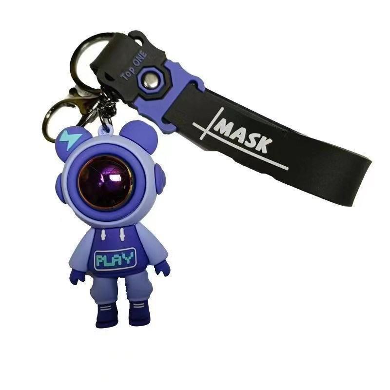 Крутой силиконовый брелок в виде медведя с молнией для сумок и машин