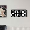 Digital Wall Clock With Large LED Display, Countdown Timer, Calendar, Thermometer, Adjustable Brightness