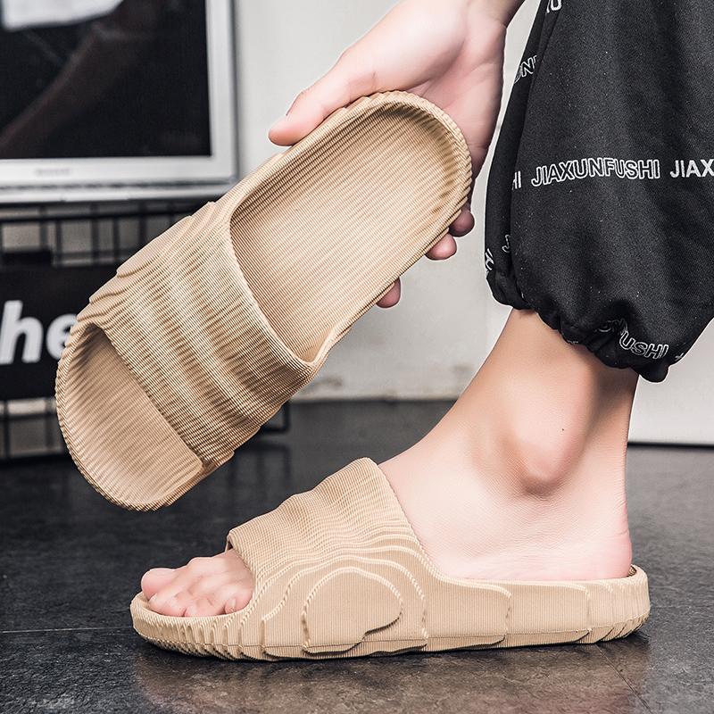 Модные мужские тапочки для дома, пляжные тапочки на платформе, женские нескользящие банные тапочки для отдыха на открытом воздухе, мужская летняя обувь 2024 года, унисекс, домашние тапочки