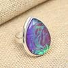 Фиолетовый австралийский тройной опал, драгоценный камень, ювелирные изделия из стерлингового серебра 925 пробы, красивое кольцо ручной работы