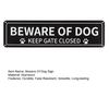 Остерегайтесь знака собаки с отпечатком лапы, знак «Держите ворота закрытыми», прочный алюминиевый предупреждающий знак для собак для дома, на открытом воздухе
