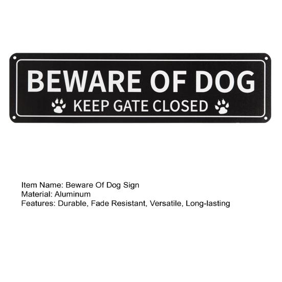 Остерегайтесь знака собаки с отпечатком лапы, знак «Держите ворота закрытыми», прочный алюминиевый предупреждающий знак для собак для дома, на открытом воздухе