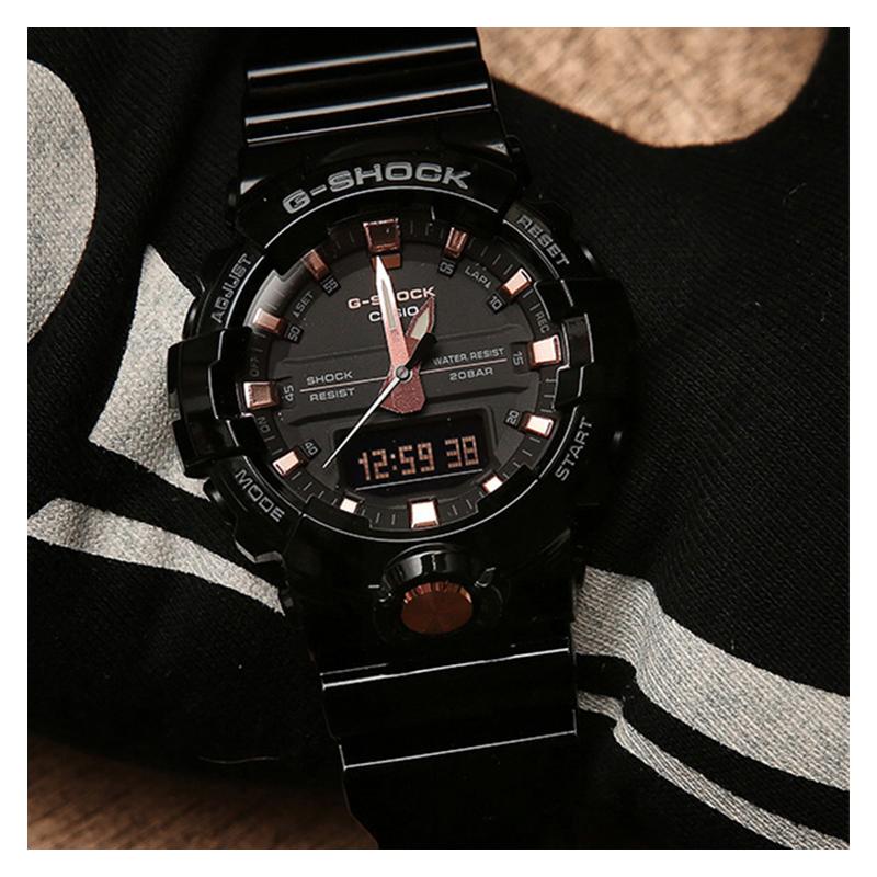 Casio G-SHOCKСерия G-SHOCKСерия YOUTHуличный крутой высококлассный классический стрелочный двойной дисплей циферблат спортивный водонепроницаемый кварцевый механизм смола GA-810B-1A4PR