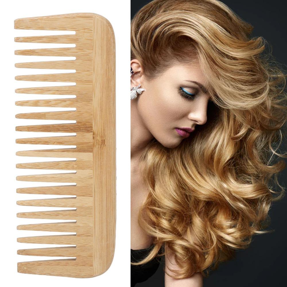 Safety Bamboo Comb Durable Wood Comb For Salon Hair Detangling Comb Home Use