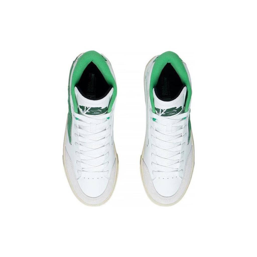 Li Ning We Wo 180 Durable Breathable Low-Top Skate Shoes Men Skate Shoes White Green AECT019-3