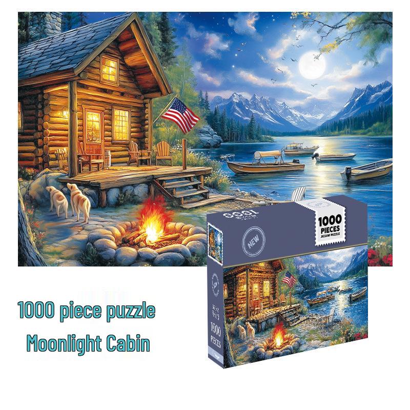 Мультяшный пазл из 1000 деталей для взрослых и детей - Сложная развивающая игрушка для снятия стресса, подарок