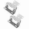 2Pcs Self Closing Cabinet Hinge 1 2in Enhanced Safety Steel Semi Wrap Overlay Cupboard Door Hinge for Kitchen Bathroom