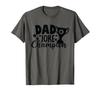 Funny Dad Jokes Champion Dad with Trophy Retro Vintage T-Shirt