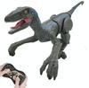 New Multifunctional RC Dinosaur Electric Dinosaur Robot Toy Radio Controlled Robot Simulation Animal Model Toy Children's (Gray)