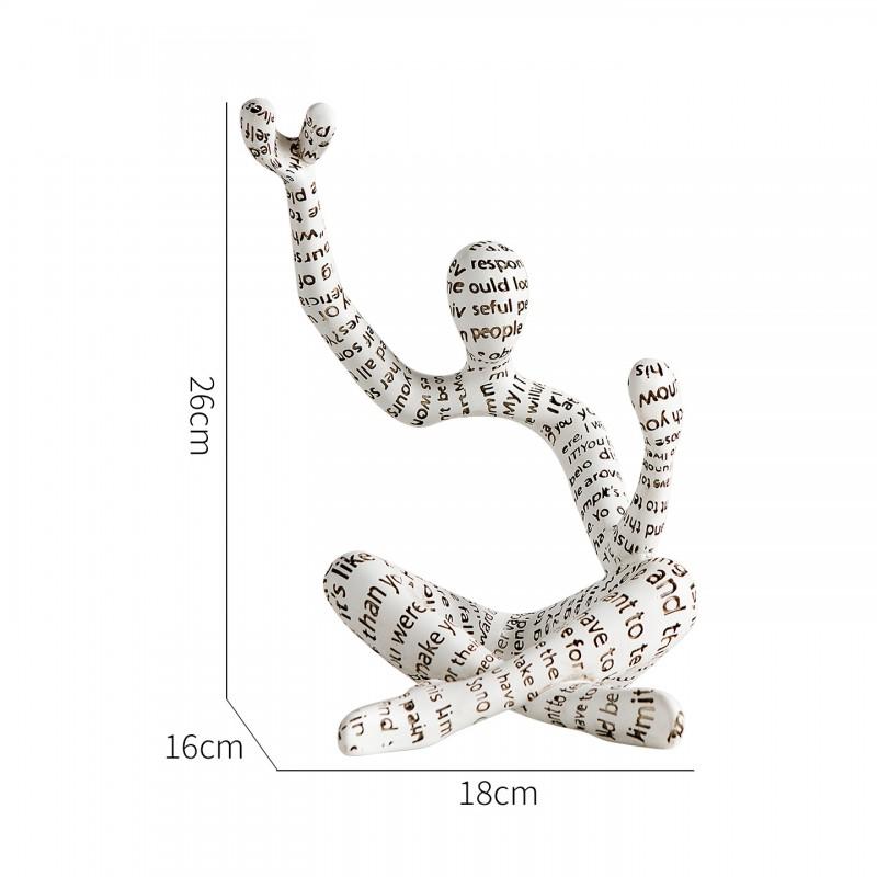 Modern Minimalist Resin Humanoid Wine Rack Decorative Sculpture Living Room Dining Bar Hotel Interior