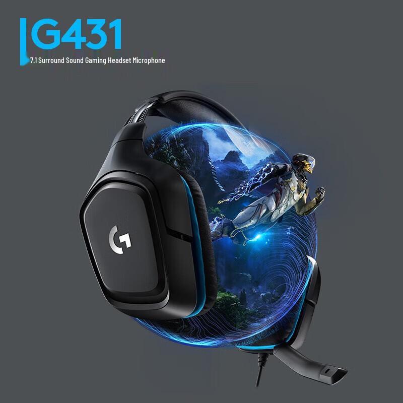 Игровая гарнитура Logitech G431 с объемным звуком 7.1