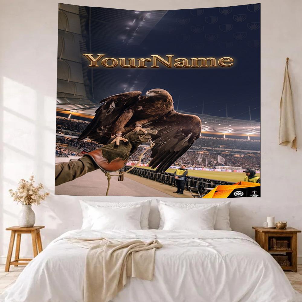 Eintracht Frankfurt Custom Your Name Wall Decor Tapestry Art For Pet Memorial Birthdaywedding Party Backdrop Family Gift