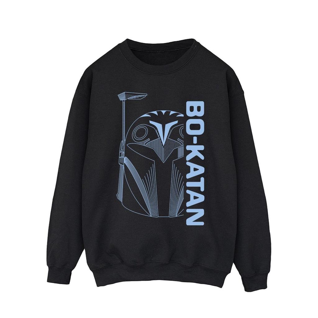 Star Wars Mens The Mandalorian Bo Katan Helm Sweatshirt