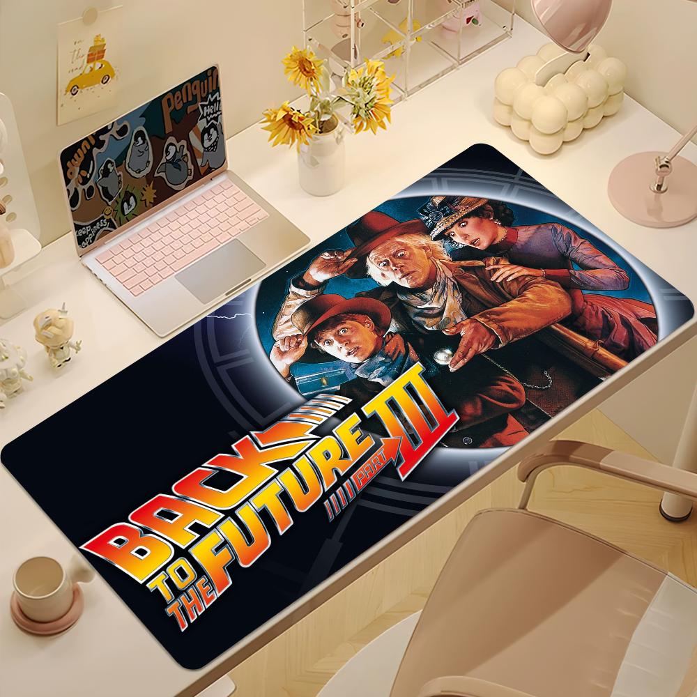 Back to the FFuture Tv Mouse Pad Large Desk Mat Keyboard Ergonomic Office Rubber Game PC Nonslip Antifray Home Custom Best