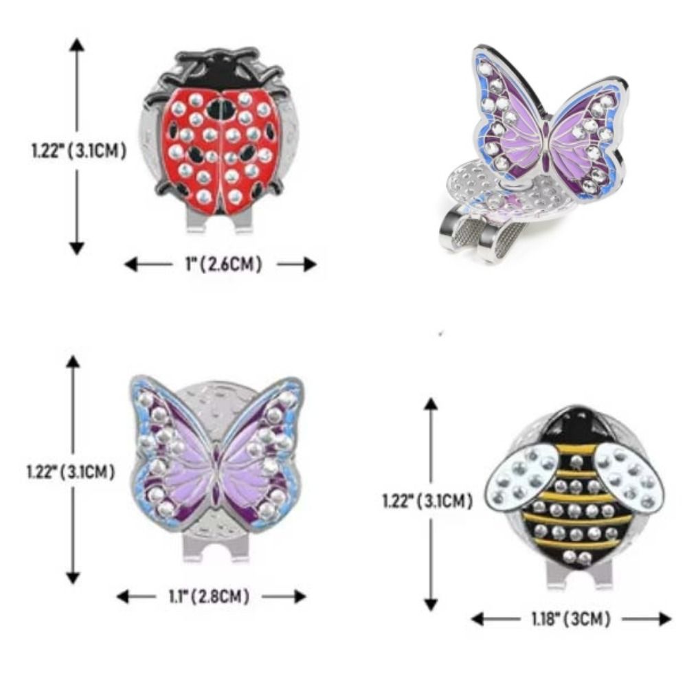 Magnetic Golf Cap Clip Insect Bee Golf Hat Marker Outdoor Sports Golf Ball Mark  Men and Women