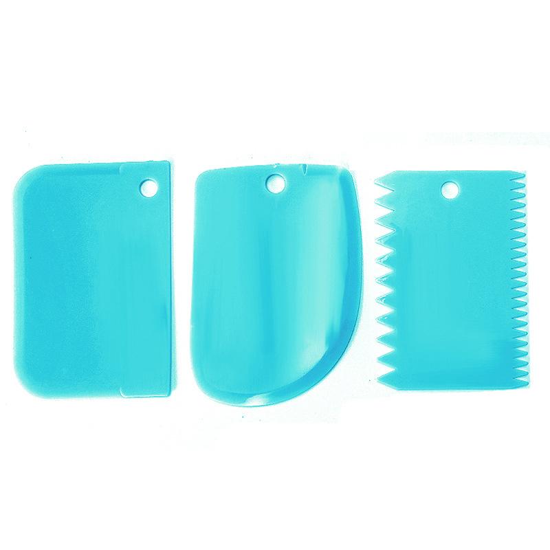 3/4 шт. двухсторонние разглаживатели крема для торта с удлиненным скребком, зубчатый скребок для бытовых инструментов для выпечки