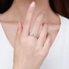 Tancise Classic 925 Sterling Silver  Zircon Ring Ladies Jewelry Wedding Promise Party Gift