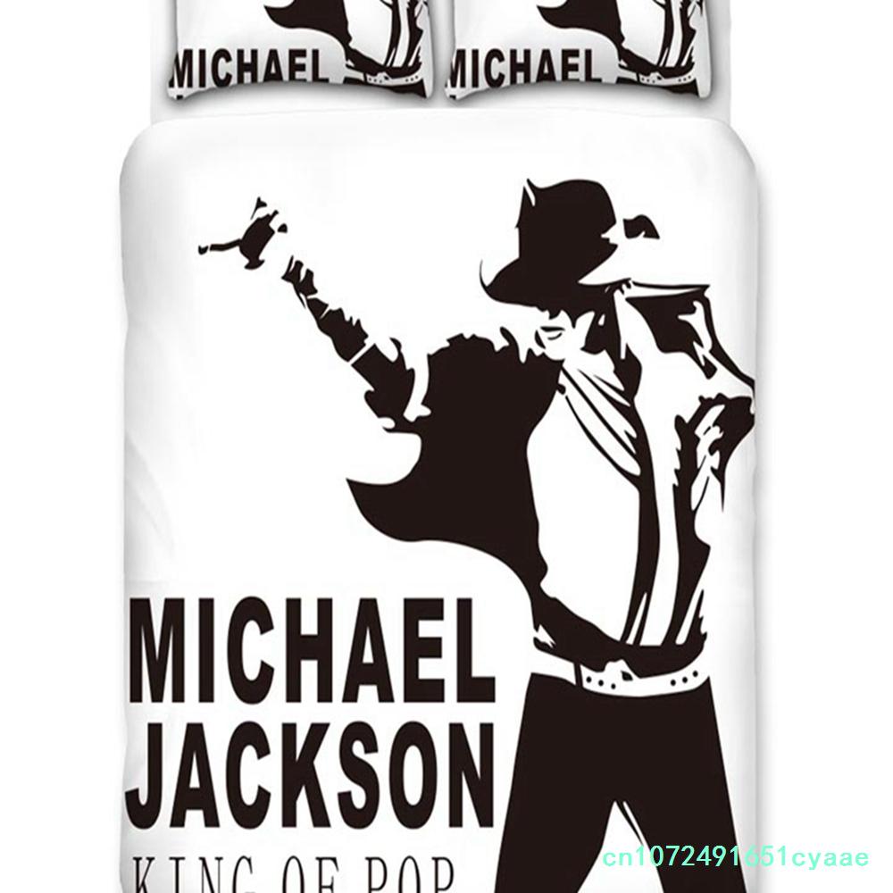 Michael Jackson 3D Bedding Set Duvet Covers Pillowcases Cartoon Michael Jackson Comforter Bedding Sets Bedclothes Duvet Cover