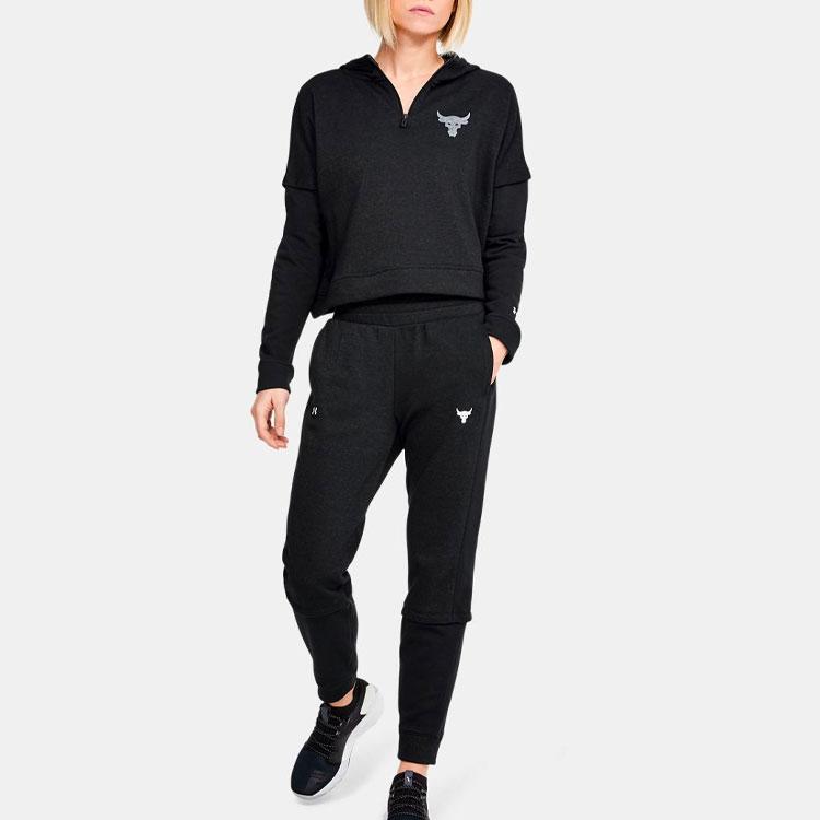 Under Armour Дышащие тренировочные брюки прямого покроя женские брюки черного цвета 1351908-001