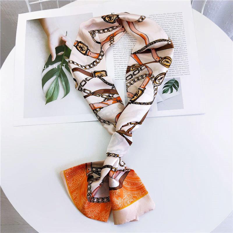 New Scarves Silk Scarves Women'S Spring And Autumn Season Long Decorative Professional Scarves Summer Thin Styles Paired With Shirts Stylish