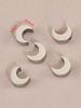 5-10pcs Stainless Steel Moon Shape Beads Gold Color Spacer Beads for Bracelet Necklace DIY Jewelry Making Findings Wholesale