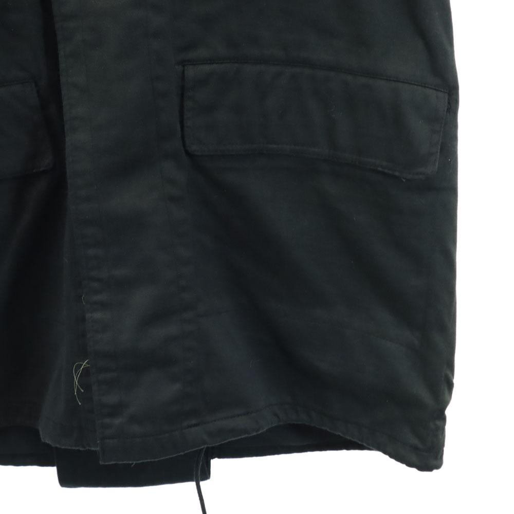 Belgium Army 70s Vintage M-64 Black Dyed Hoodie Field Jacket Men's Used