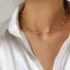 Fashion Short Necklace Shiny Rhinestone Clavicle Chain Necklace Party Necklace