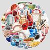 50 Sports Baseball Graffiti Stickers Creative Baseball Stickers Water Cup Computer Skateboard Waterproof Decorative Stickers