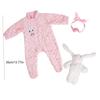 Одежда для кукол, наряды для девочек 22 дюймов, зеленый вязаный костюм для кукол 22–24 дюймов, одинаковая одежда