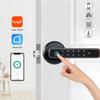 Tuya Digital Fingerprint Door Lock 5-in-1 Smart Door Handle Lock Bedroom APP Remote Unlock Electronic Lock