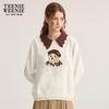 Teenie Weenie Women's Bear Polo Collar Sweatshirt