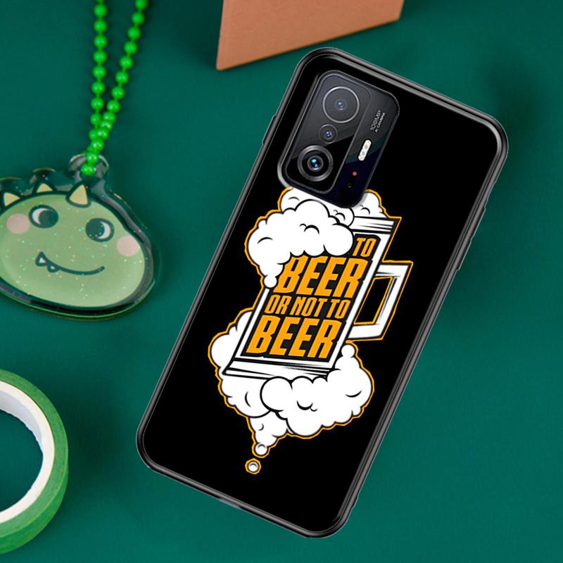 Beer Alcohol Case For POCO F5 X5 X3 Pro X4 F4 GT F3 M5s C40 Cover For Xiaomi 13 12 Lite 11T 12T Pro 12X