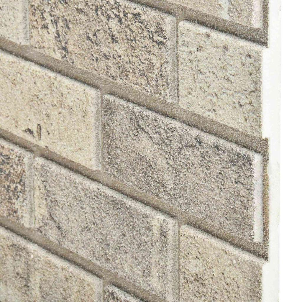 Wall Panels 10 pcs Sand Color 100 x 50 cm EPS Foam