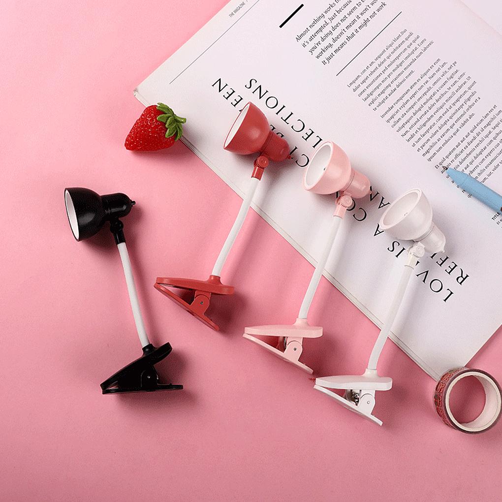 Новая лампа для чтения с регулируемым зажимом, мини-настольная лампа на батарейках, переносной ночник для кемпинга