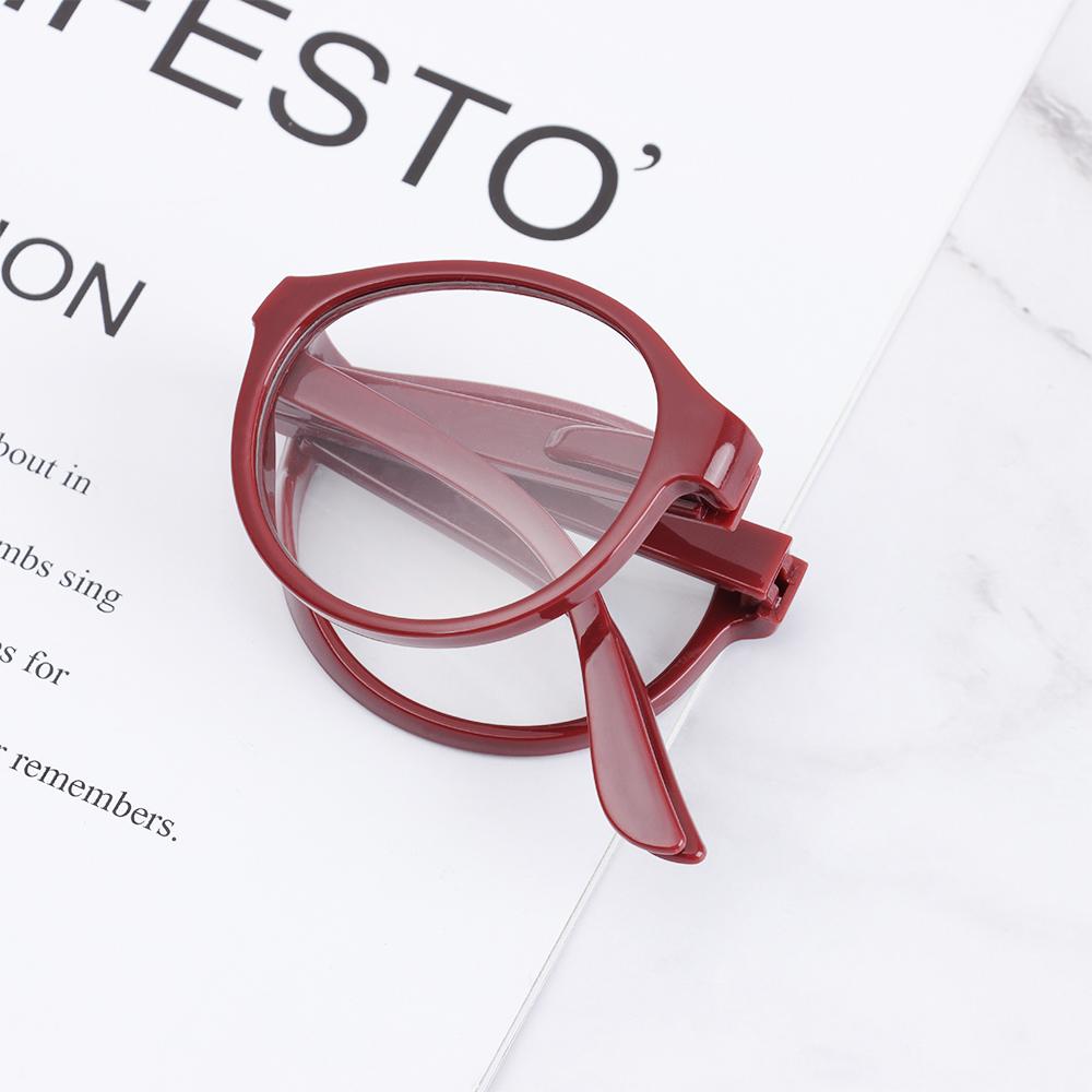 Unisex Eyewear Portable with Glasses Case Reading Glasses Folding Presbyopic Glasses