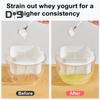 Фильтр для йогурта большой емкости, фильтр для йогурта, сито для молока, мелкоячеистое сито для риса, чая, сока, сито для еды, йогурт за 15-20 часов, прозрачный контейнер