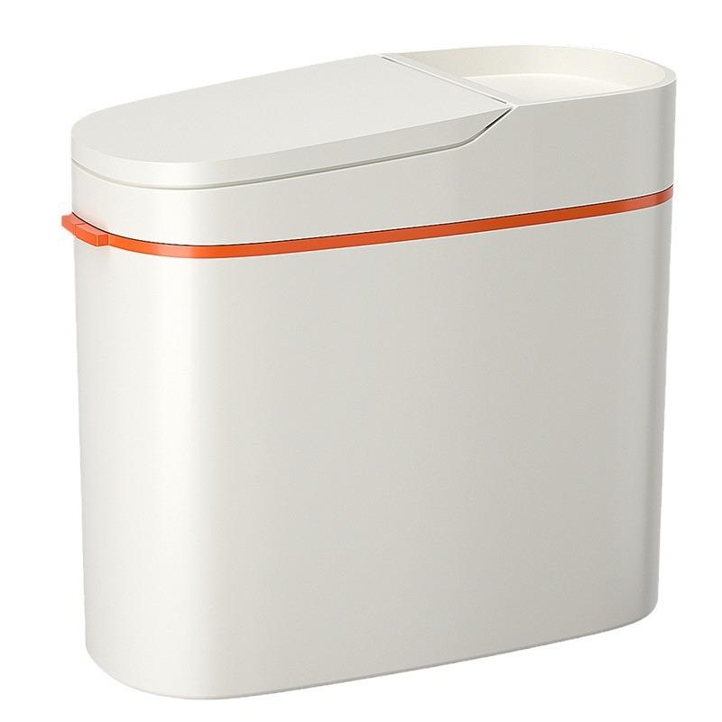 Seam trash can household large capacity bathroom kitchen toilet special living room seam waste paper basket with lid deodorant